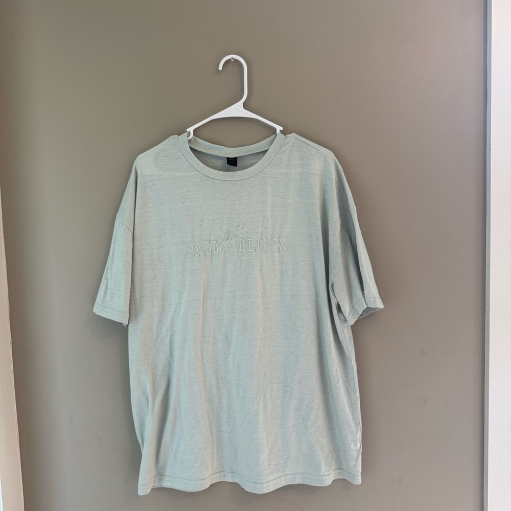 SHEIN Soft Green Short Sleeve Tee